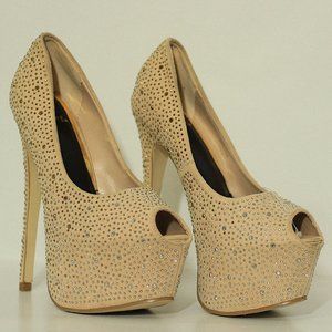 Size 6 - Scene 7" Platform Heels Peep Toe